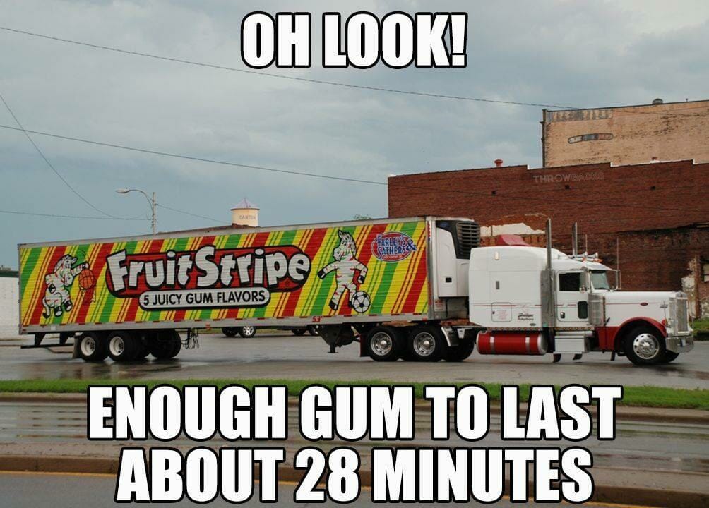 Fruit Stripe Gum - LolSnaps.