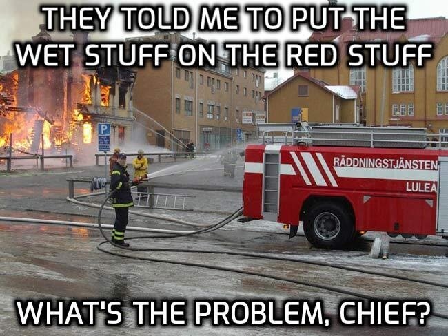 Old firefighter meme